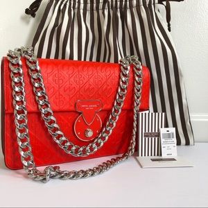 Henri Bendel Warren St Chain Shoulder Bag-Monogram